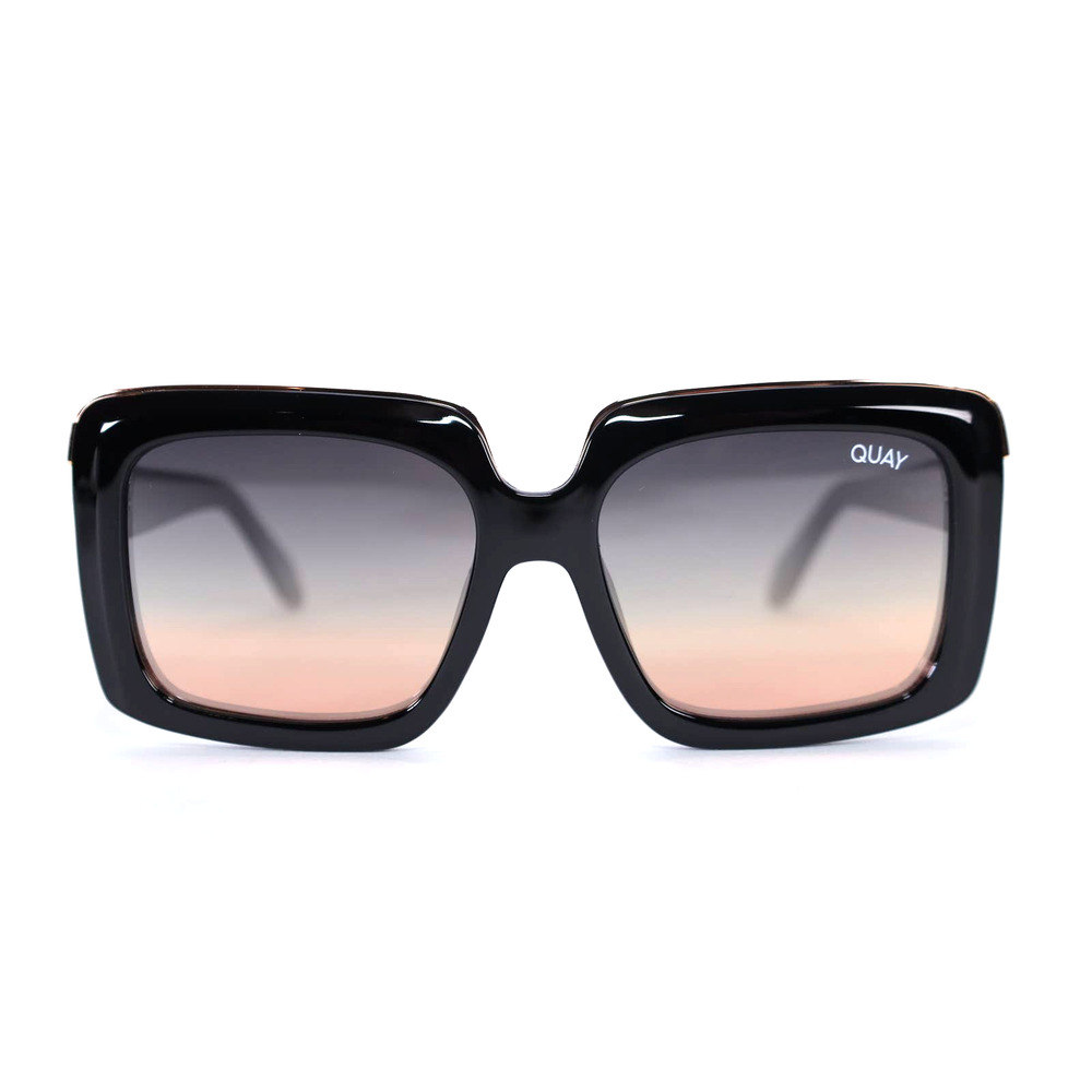 Quay Australia TOTAL VIBE REMIXED Square Women Sunglasses - Black/Multi - NWT - Picture 2 of 12